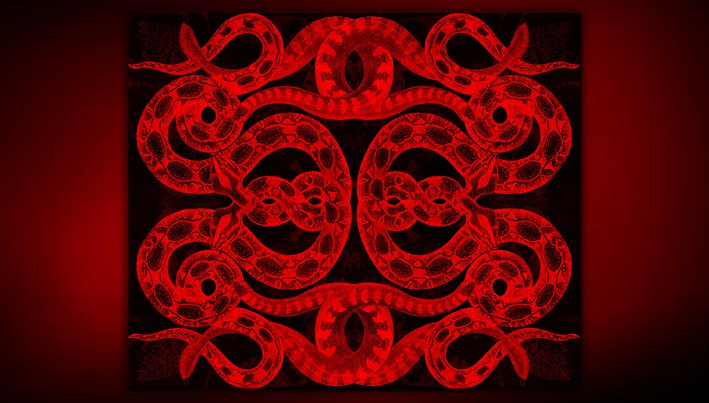 ANANASSO Artep rug with red light